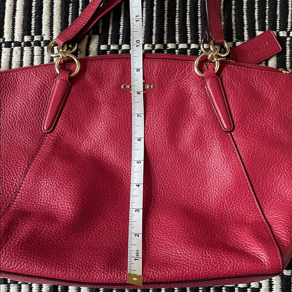 Coach Red Leather Women's Bag - Picture 5 of 5
